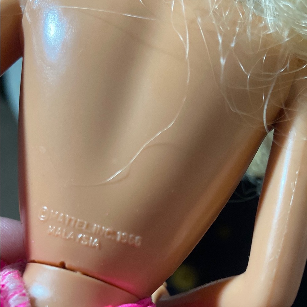 Vintage Mattel Barbie Doll with Blonde Hair 1966 Pink Skirt White Corset - Picture 4 of 8